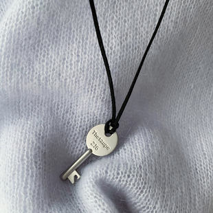 Unique blue原创钥匙吊坠长款毛衣链简约百搭小众时尚项链配饰