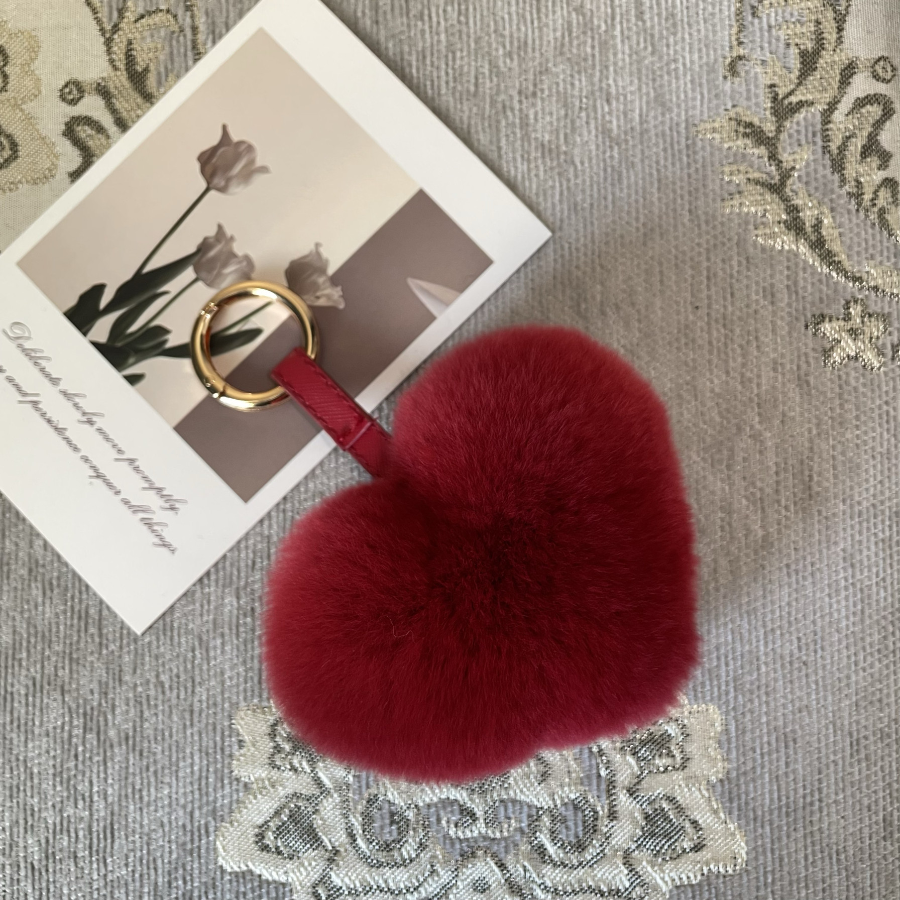 獭兔毛爱心桃心可爱包包挂件钥匙扣挂饰高档毛绒绒球ins挂饰礼物,服饰配件/皮带/帽子/围巾,包挂件,淘宝优惠券,粉丝福利购,淘宝优惠卷