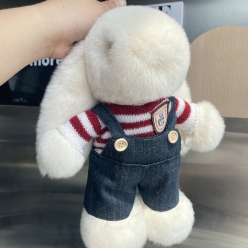 真獭兔毛可爱大兔包挂件玩偶礼物