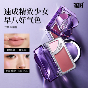 荔树双拼修容盘高光修容一体综合盘面部显白腮红阴影氛围感妆容