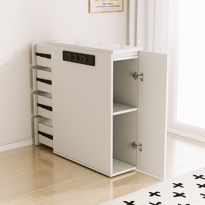 窄款岛台柜定制双面餐边柜带插座