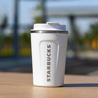 Starbucks cups: Classic and simple, dark green portable stainless steel large-capacity insulated cups, desktop coffee cups, and drinking cups thumbnail 3