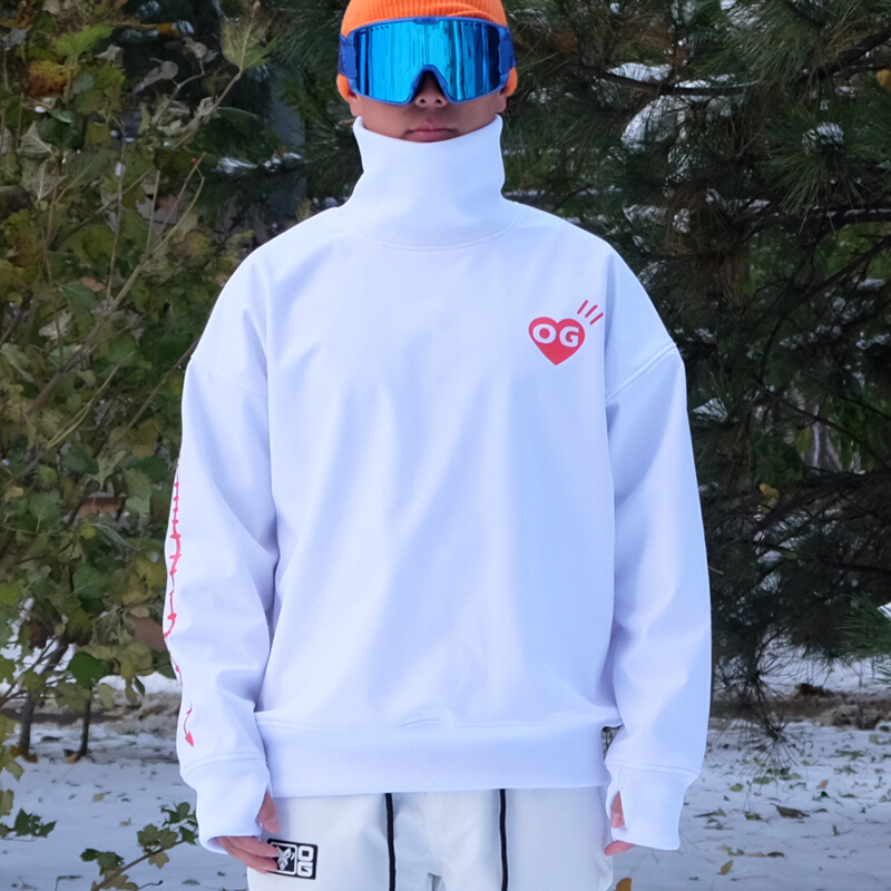i原器OG22新款滑雪服防水卫衣女中性高领i男单板双板背带裤内2022