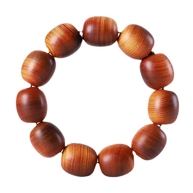 太行山崖柏红油陈化料云纹素珠手串男女款手链民族风佛珠念珠文玩