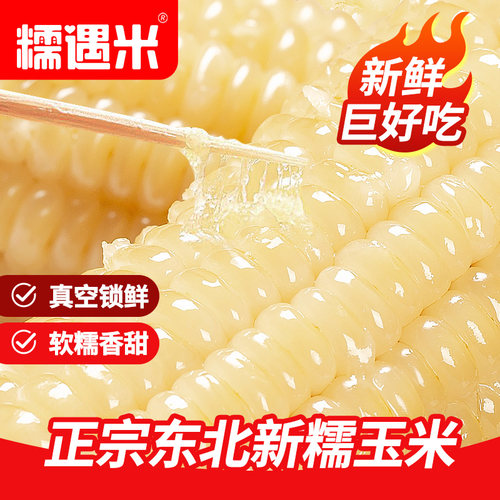 东北真空包装黏玉米棒白糯苞米