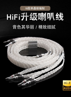 声弦HIFI镀纯银喇叭线发烧级音箱喇叭线功放主音响专用连接线