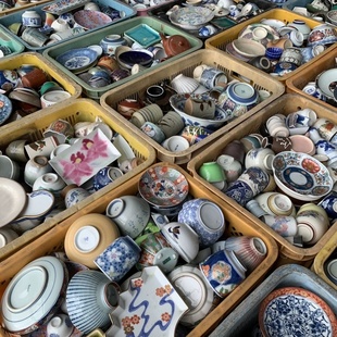 日本海外回流瓷器论斤称全部随机发货捡漏九谷青花陶瓷香兰社