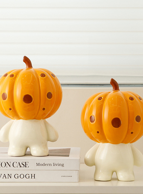 南瓜丸高级感摆件客厅电视柜茶几多巴胺包豪斯艺术装饰品酒柜摆设