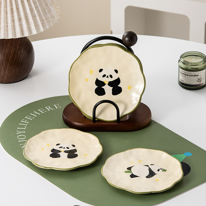 轻奢吐骨碟家用高档陶瓷小吃盘子水果盘零食小碟子吐骨头碟残渣盘