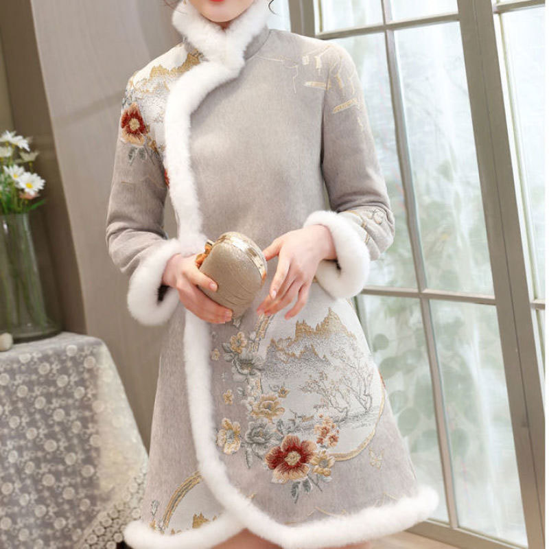知心衣雅新中式复古国风毛绒国潮