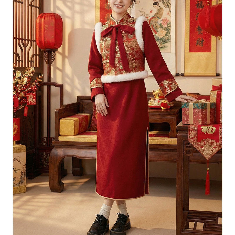 知心衣25新式旗袍改良版中国风年轻款高端连衣裙长款复古禅意茶服,女装/女士精品,时尚套装,淘宝优惠券,粉丝福利购,淘宝优惠卷