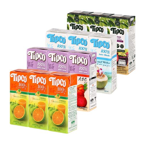泰宝泰宝Tipco果蔬汁青橙汁葡萄苹果复合果汁儿童饮品饮料伴手礼