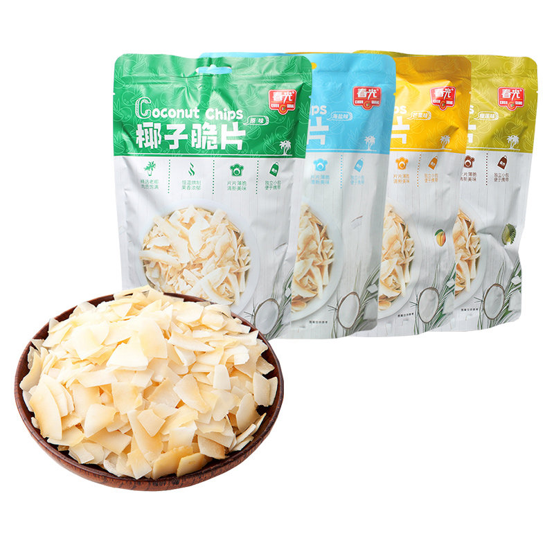 春光椰子脆片60g独立包装 椰子片脆皮 椰子片椰片 海南特产