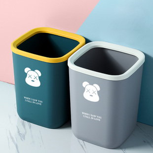北欧卫生间纸篓垃圾桶家用卧室厕所客厅厨房压圈式商用无盖卫生桶