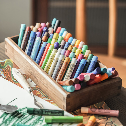 超软油画棒竹羽堂鹿小妖