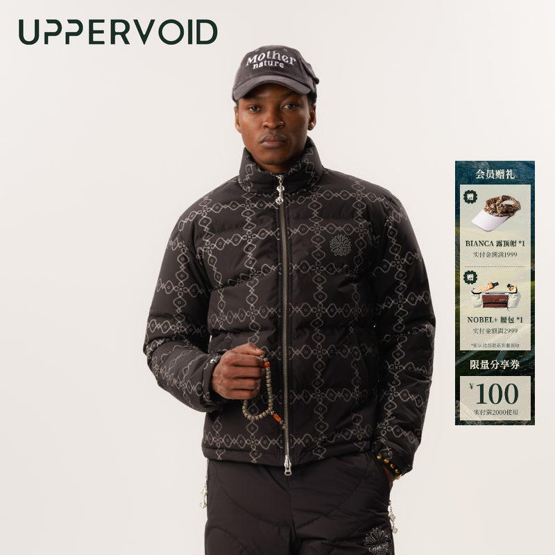 UPPERVOID防水羽绒服短款保暖
