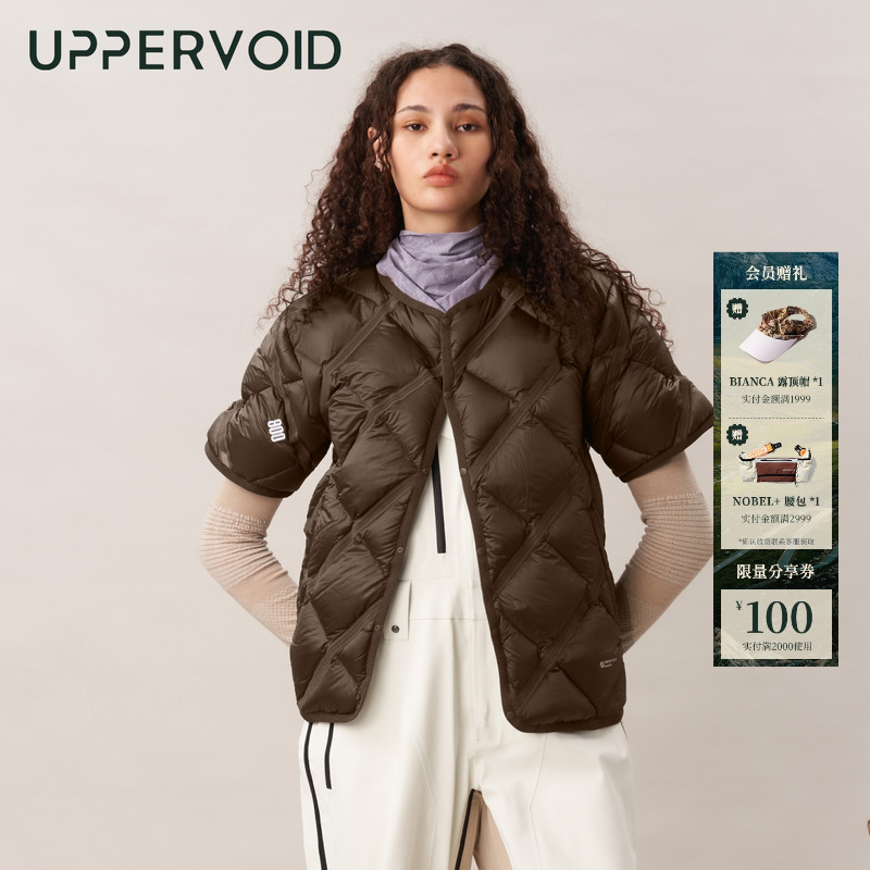 UPPERVOID短袖轻薄羽绒服