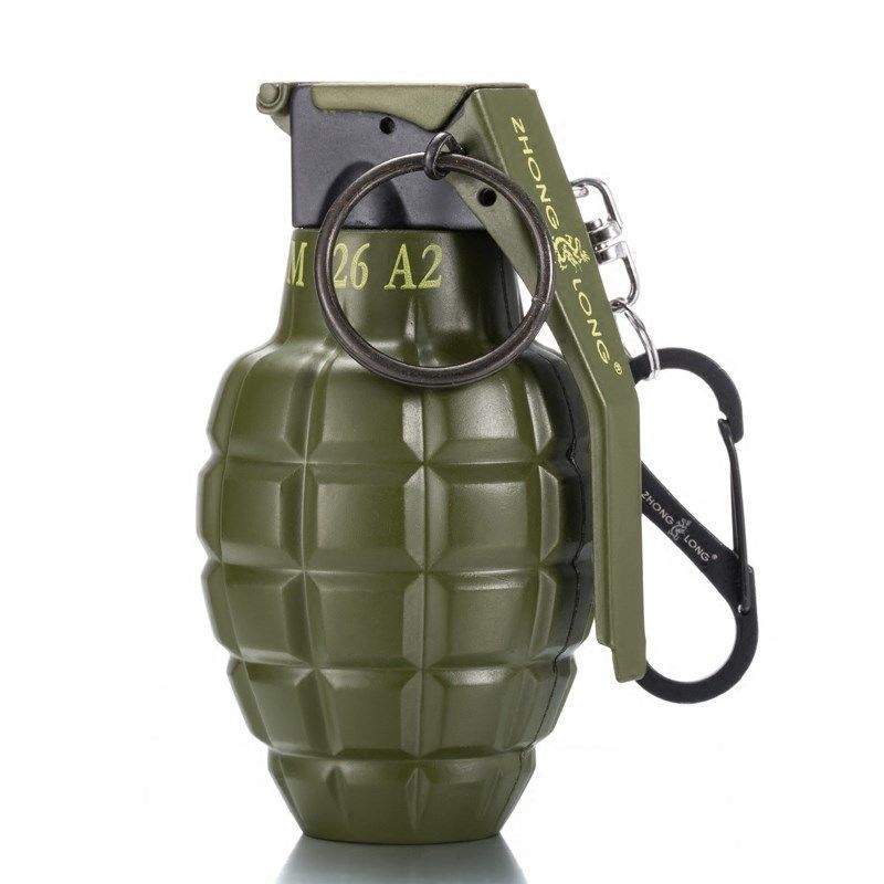 绝地重生大号金属手雷防风气体打火机新奇特个性军事模型充气新款