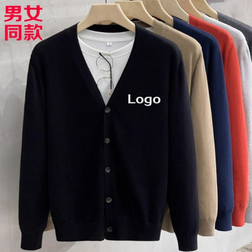 针织老师园服美容院工装毛衣定制