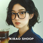 日系黑框眼镜女可配有度数镜片文艺小清新防蓝光超轻平光眼睛框架