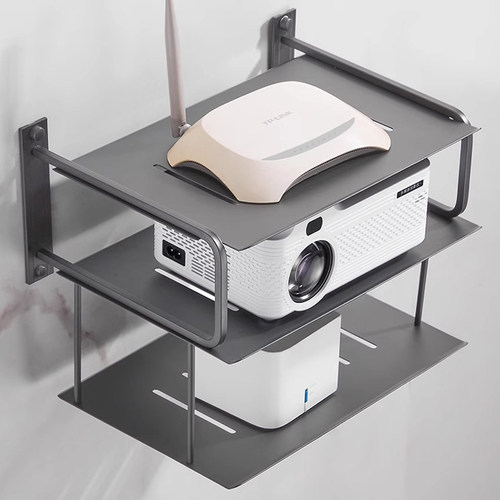 太空铝机顶盒置物架投影仪支架