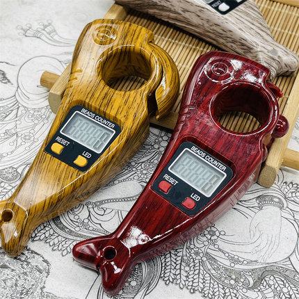 电子计数器大号拨动计数机显夜光大屏显示念数点数器工具手把件