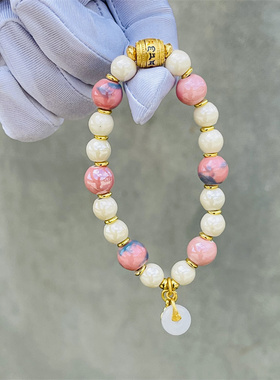 兔儿爷北京民族特色彩瓷琉璃手链
