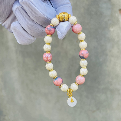 兔儿爷北京民族特色彩瓷琉璃手链