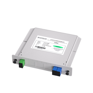 锐阔1分2插片式分光器1分8光纤分光器SC/UPC/PLC1比4/8/16/32光分路器电信级一分八光分器拉锥式1分32分路器