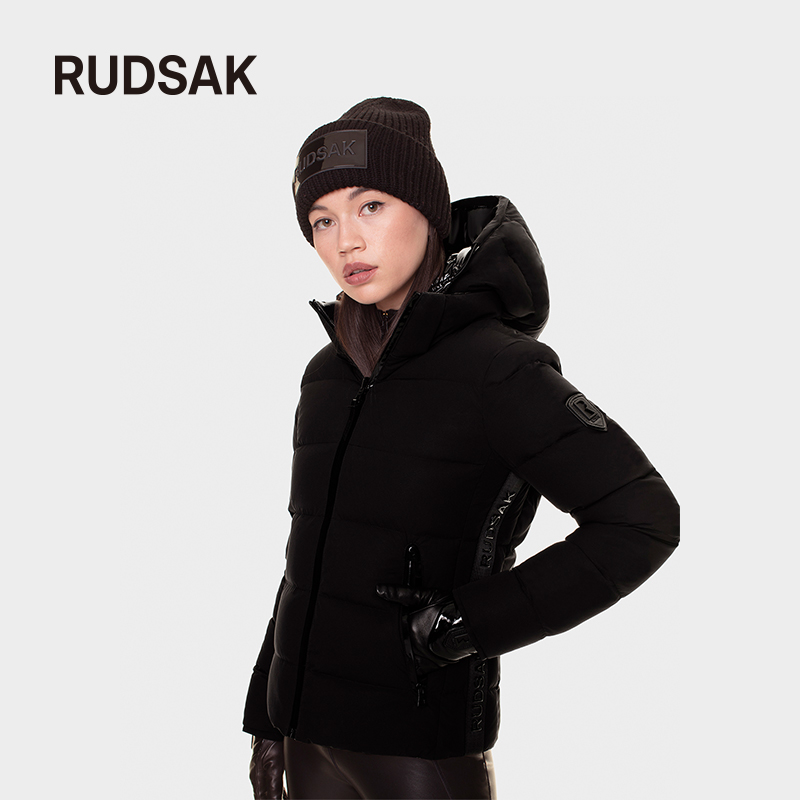 【RUDSAK】白鸭绒连帽女士羽绒服