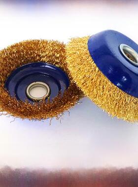 除锈钢丝刷角磨床钢丝轮100Mm125Mm抛光机抛光碗式钢丝轮刷