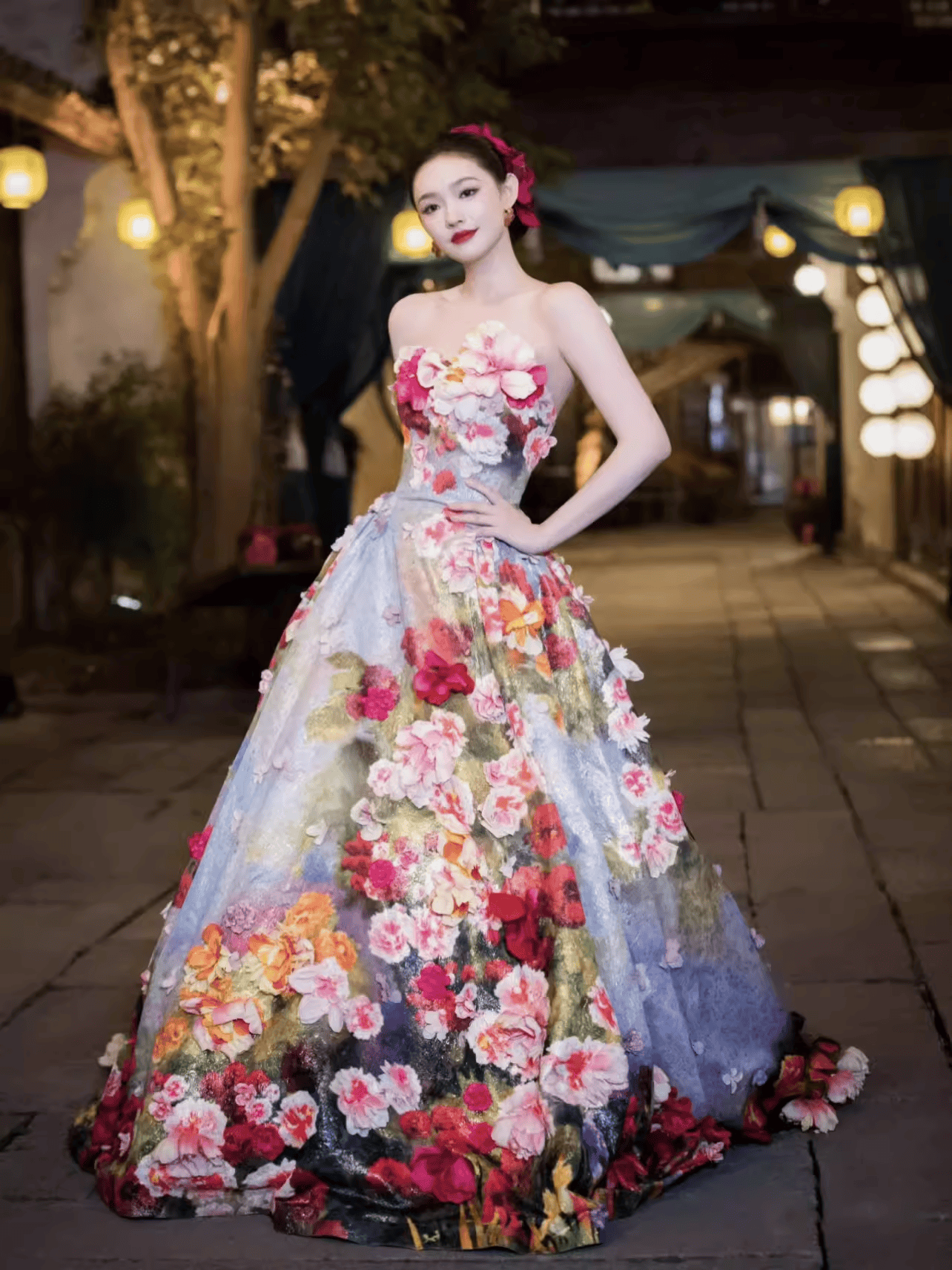 林允同款抹胸轻奢中长收腰婚礼显瘦敬酒服小众拖尾气质主持长裙