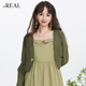 real瑞尔春新款 法式 复古西装 外套女配吊带裙外搭短款 上衣女