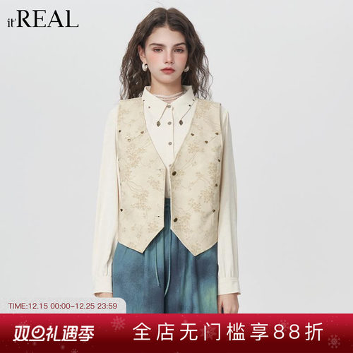 春秋新款设计感小众无袖坎肩外套