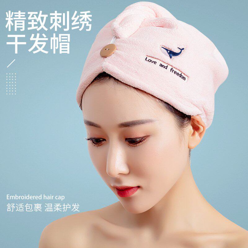 干发帽超强吸水2021新款洗头发速干s毛巾可爱包头女加厚浴帽擦头_虎窝淘