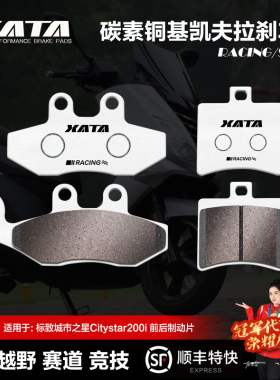 XATA碳素铜基刹车片 标致城市之星Citystar200i QP200T-Ai 碟刹皮