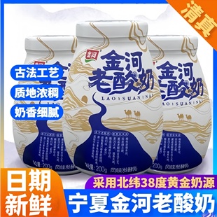 宁夏金河老酸奶原味发酵乳低温风味益生菌学生早餐代餐牛奶拌坚果