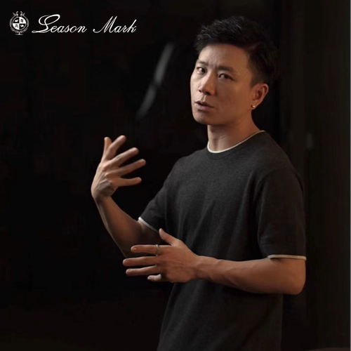 seasonmark圆领撞色系列短袖简约奢华老钱风男士商务百搭舒适T恤