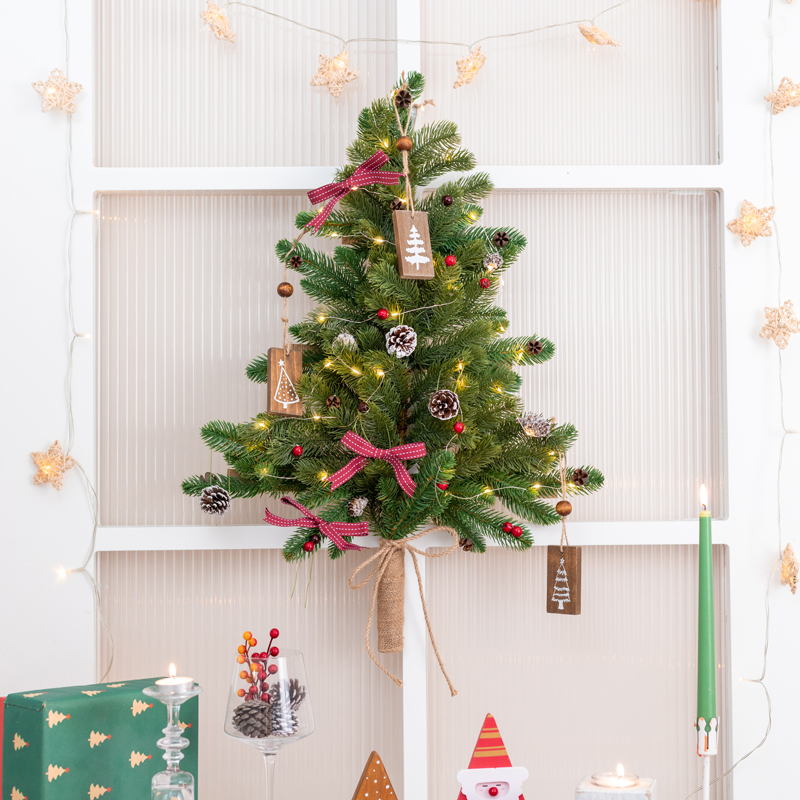 高级诺贝松圣诞树挂墙装饰灯