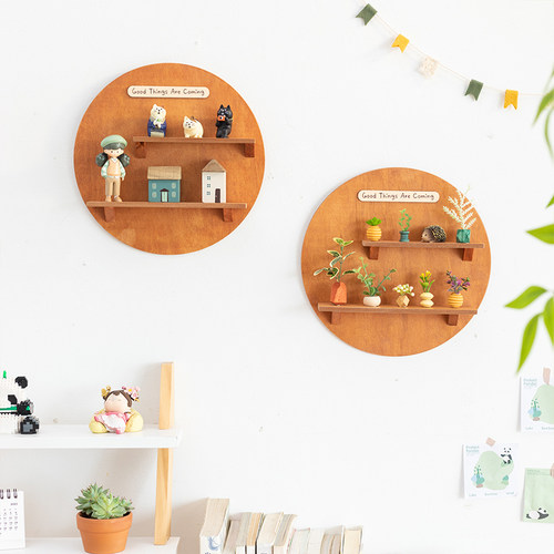 盲盒墙上置物架遮丑儿童卧室装饰