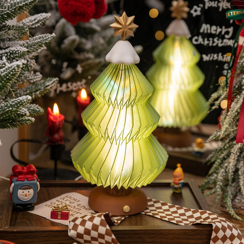 艺术圣诞树氛围夜灯摆件造景道具