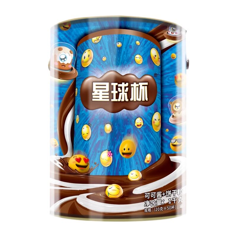 【天猫U选】甜甜乐星球杯1000g巧克力杯夹心饼干零食