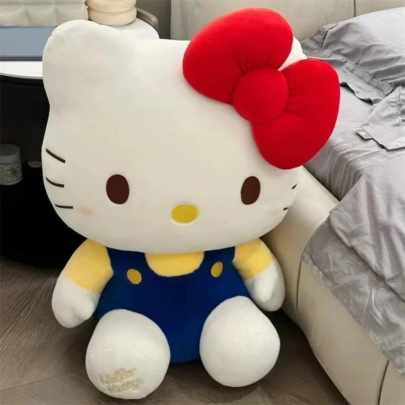 日本精品hellokitty公仔KT猫玩偶睡觉抱枕大号毛绒娃娃凯蒂猫玩具