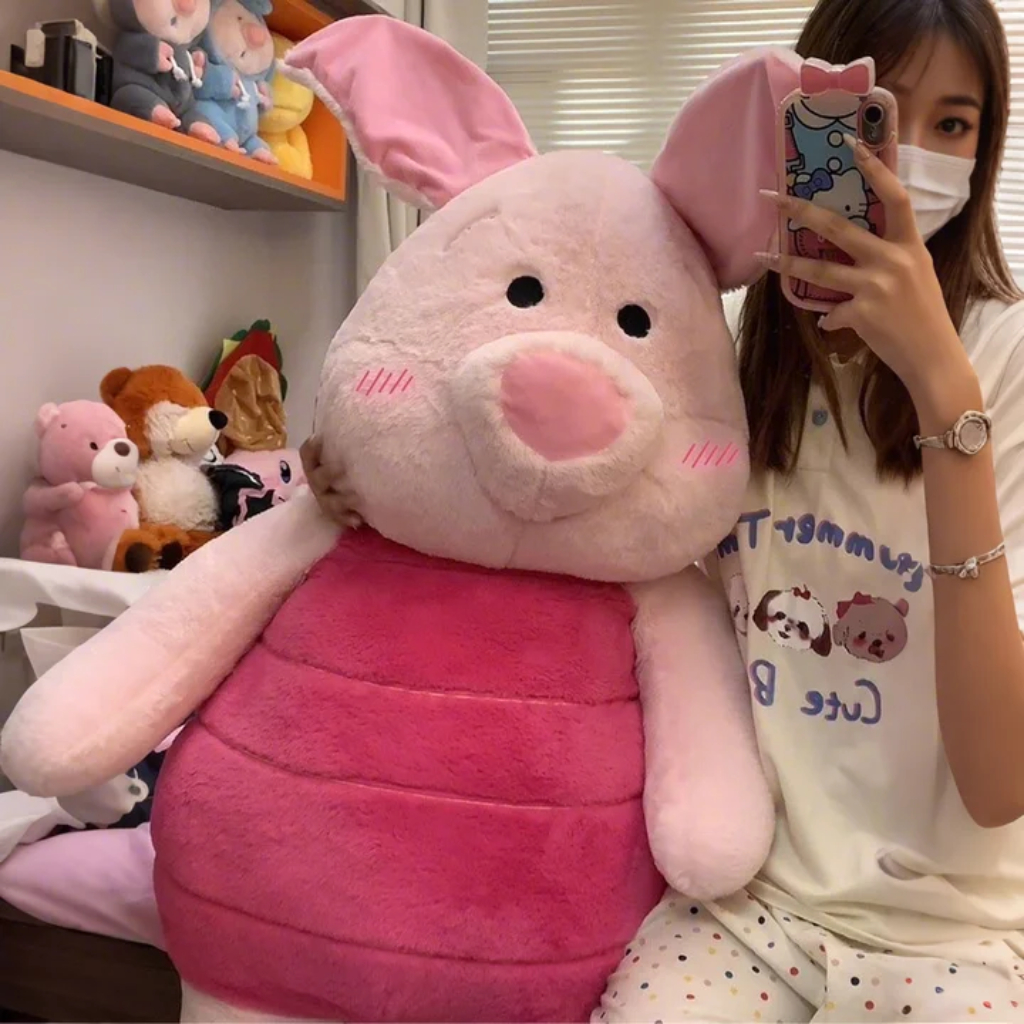 日本精品皮杰猪玩偶大号高颜值送女朋友小猪毛绒玩具女孩公仔娃娃