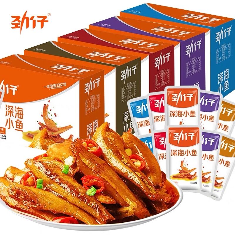 劲仔小鱼干小黄鱼辣味糖醋烧烤味