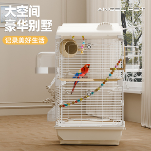 鹦鹉鸟笼家用珍珠虎皮玄凤观赏专用鸟笼繁殖箱新款豪华别墅鹦鹉笼