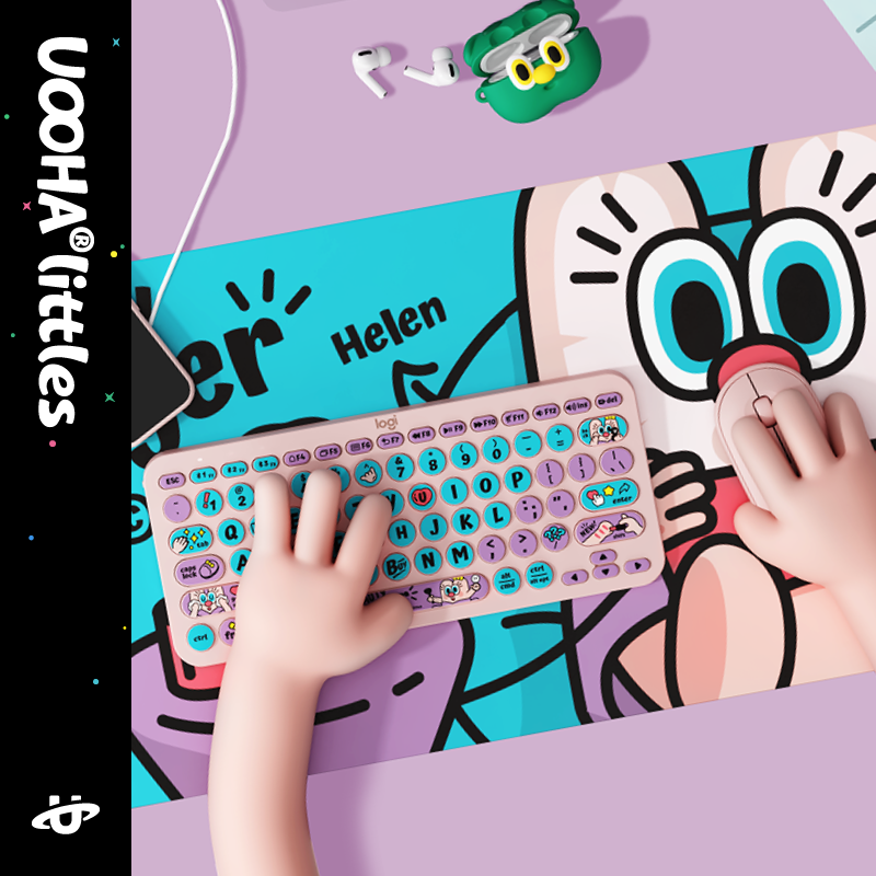 uoohalittles罗技无线键盘套装