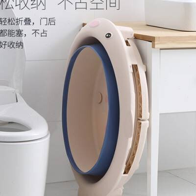 婴儿洗澡盆折叠可坐躺游泳新初生宝宝泡澡桶家用大号浴桶儿童用品