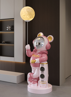 乔装礼物创意火箭宇航员装饰饰品高端无障碍豪华装饰旁边的电视柜