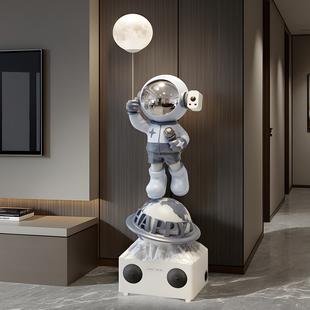宇航员太空人摆件高级感客厅特大号蓝牙音响电视柜旁轻奢装饰礼品